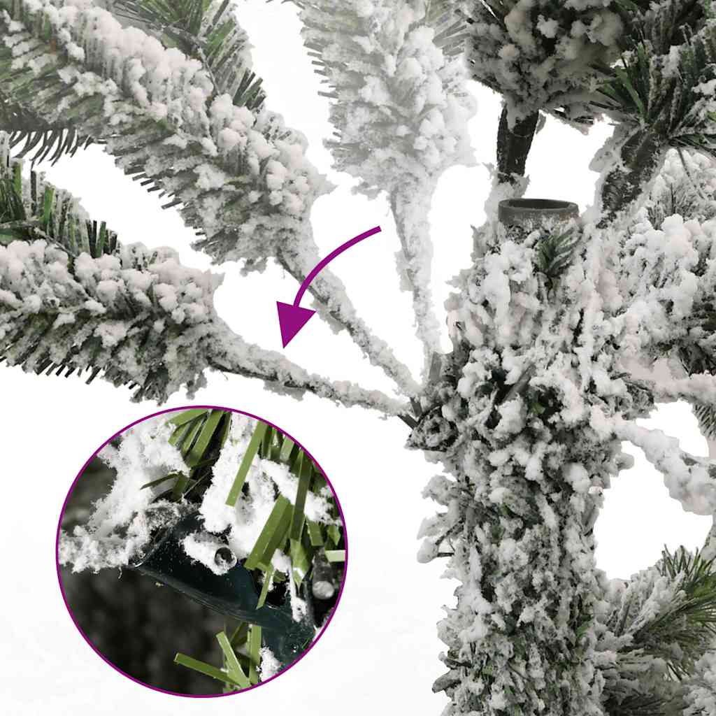 Artificial Hinged Christmas Tree 300 LEDs & Ball Set 106.3"