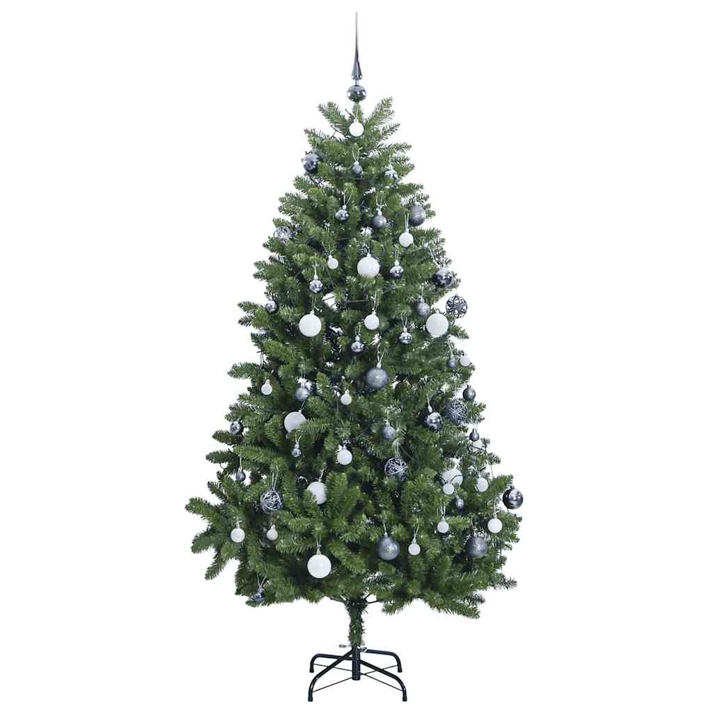 Artificial Hinged Christmas Tree 300 LEDs & Ball Set 106.3"