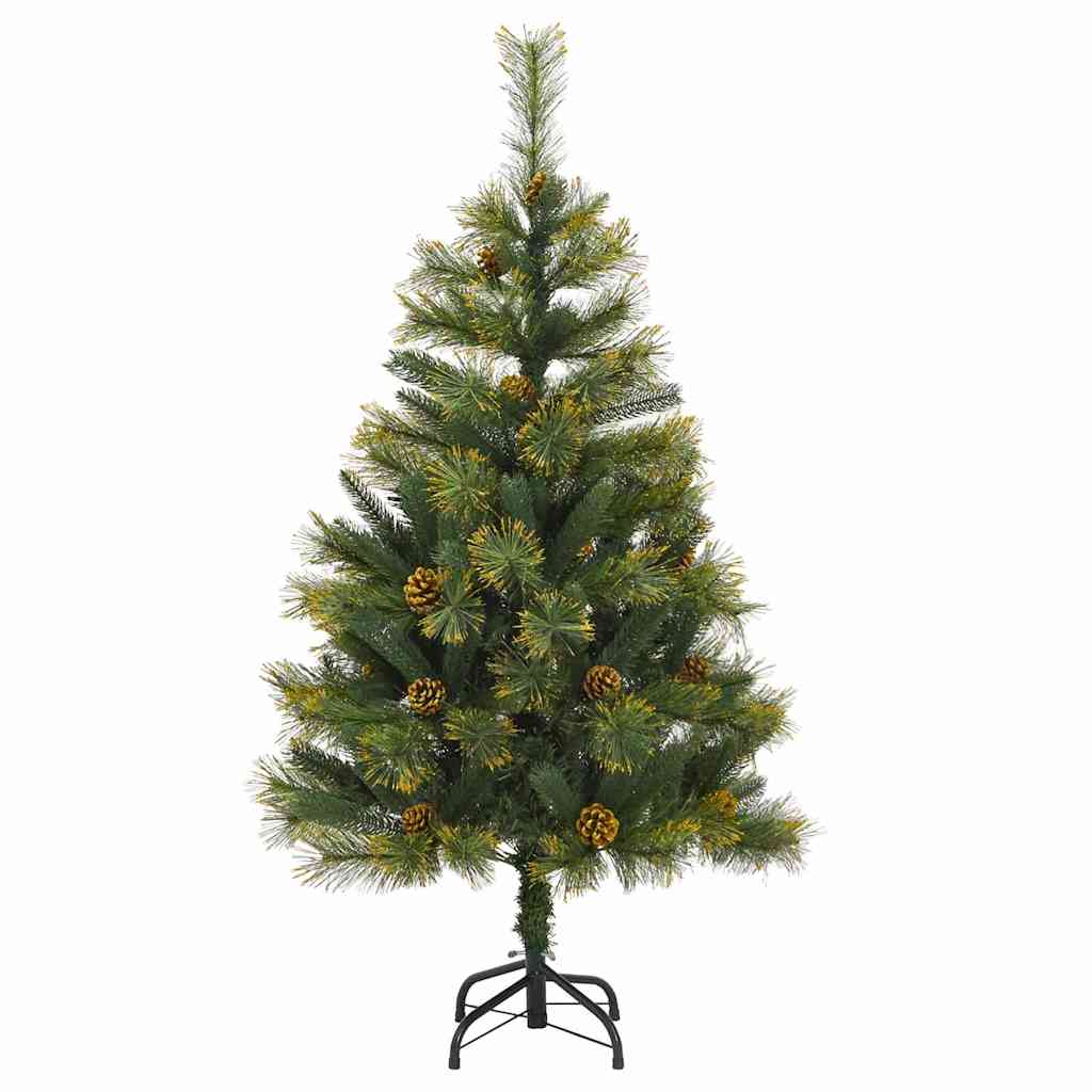 Artificial Hinged Christmas Tree Green PVC, PE, Metal Medium