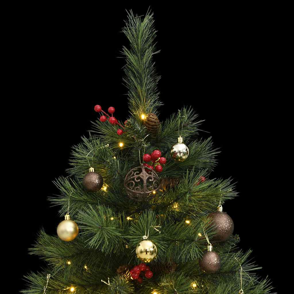 Artificial Hinged Christmas Tree Green PVC Medium Foldable