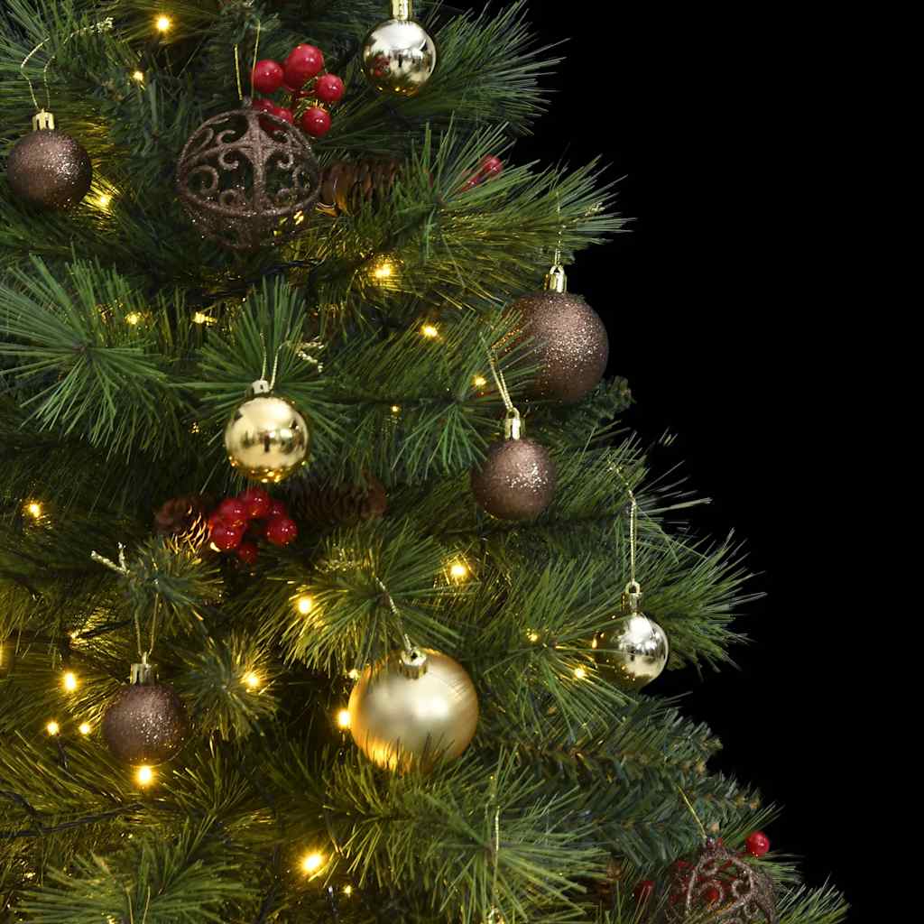Artificial Hinged Christmas Tree Green PVC Medium Foldable