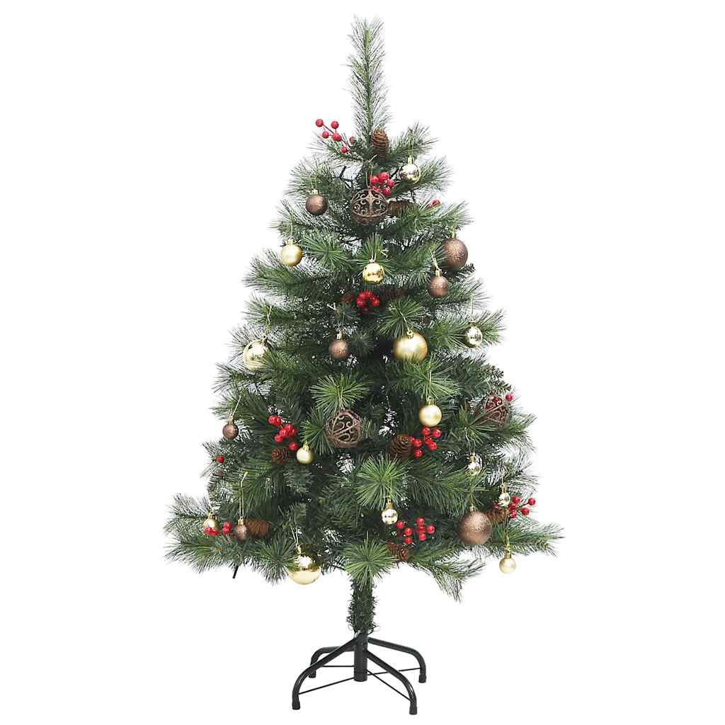 Artificial Hinged Christmas Tree Green PVC Medium Foldable