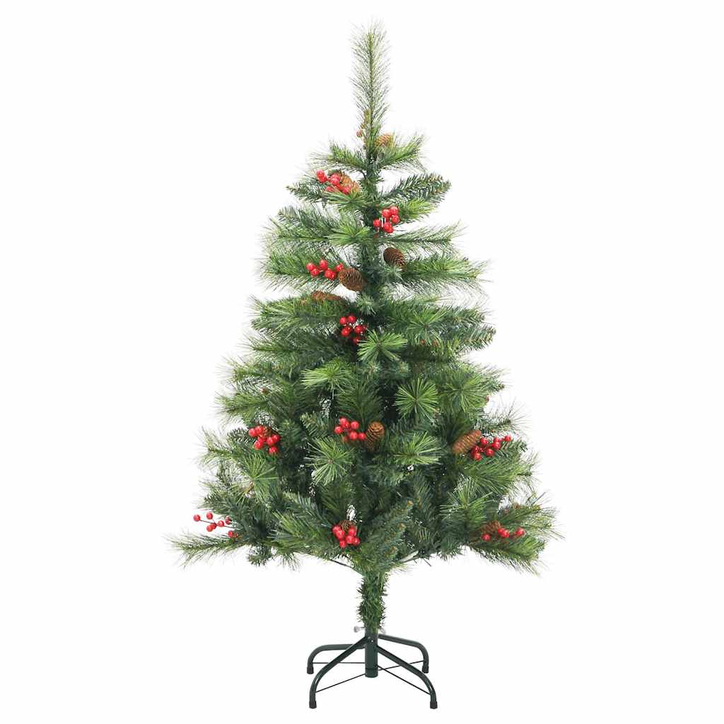 Artificial Hinged Christmas Tree Green PVC Medium Foldable