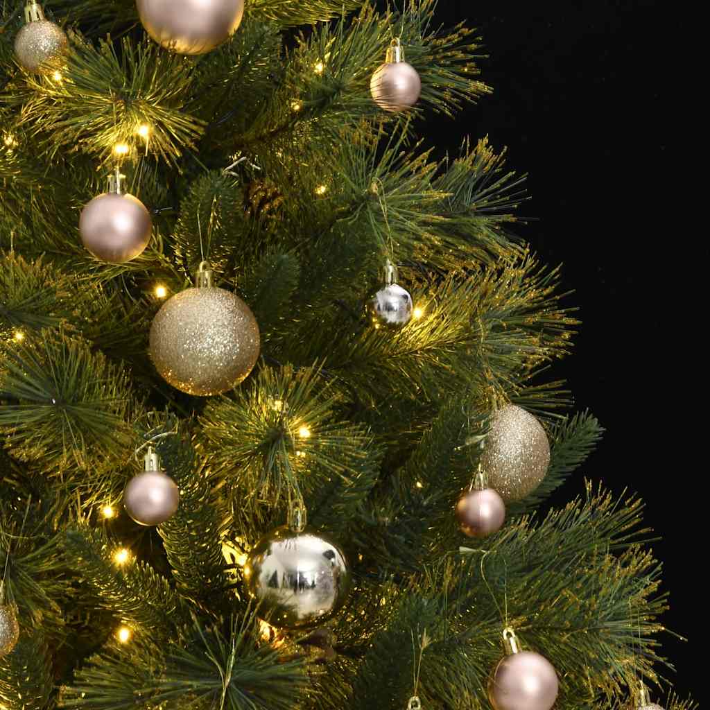 Artificial Hinged Christmas Tree 150 LEDs & Ball Set 47.2"