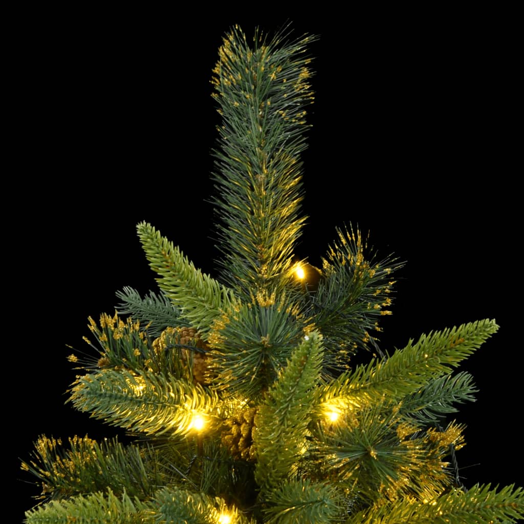 Artificial Hinged Christmas Tree 300 LEDs 82.7"