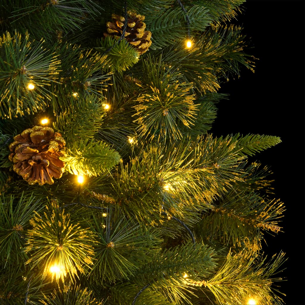 Artificial Hinged Christmas Tree 300 LEDs 82.7"