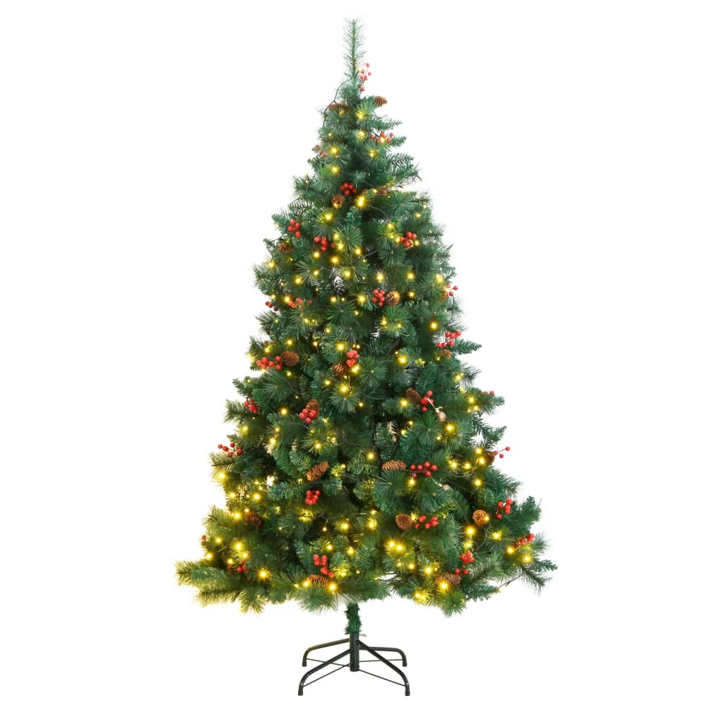 Artificial Hinged Christmas Tree 300 LEDs 70.9"