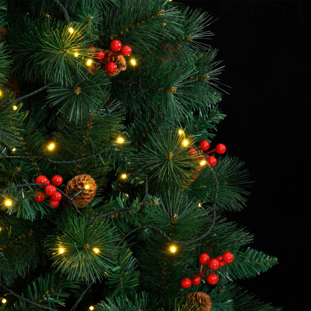 Artificial Hinged Christmas Tree 300 LEDs 70.9"