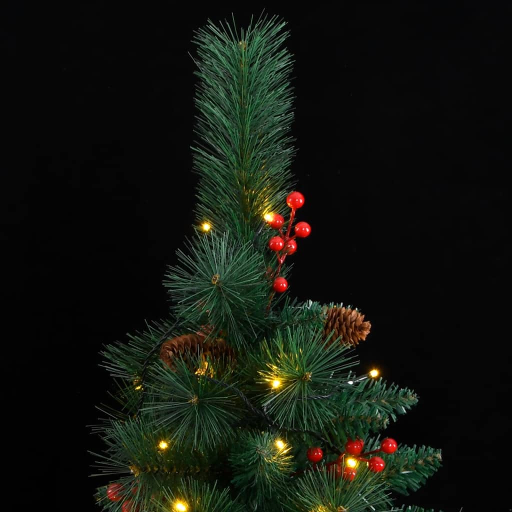 Artificial Hinged Christmas Tree 300 LEDs 82.7"