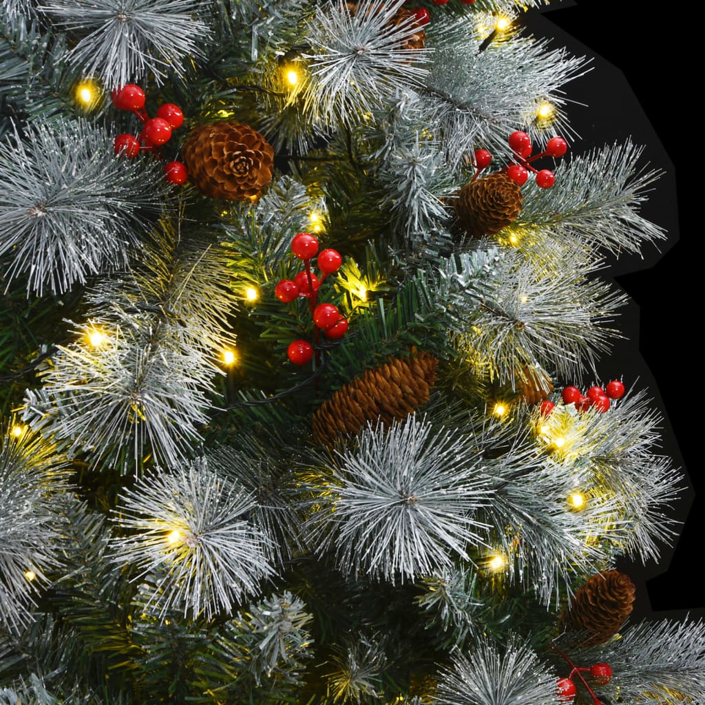 Artificial Hinged Christmas Tree 300 LEDs 70.9"