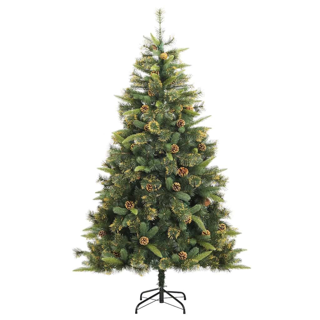 Artificial Hinged Christmas Tree 300 LEDs & Ball Set 94.5"