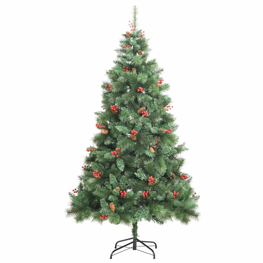 Artificial Hinged Christmas Tree 300 LEDs & Ball Set 94.5"