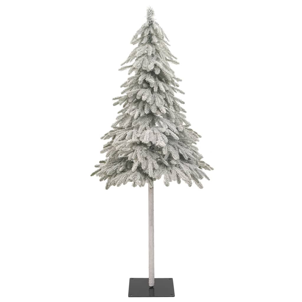 Artificial Christmas Tree White with flocked snow Polyethylene, Metal