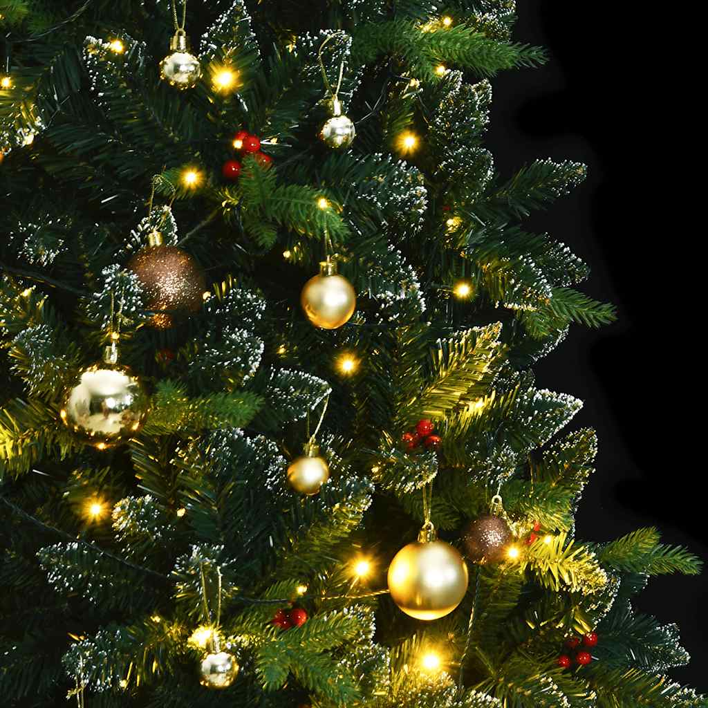 Artificial Hinged Christmas Tree Green PVC 59.1 in Foldable
