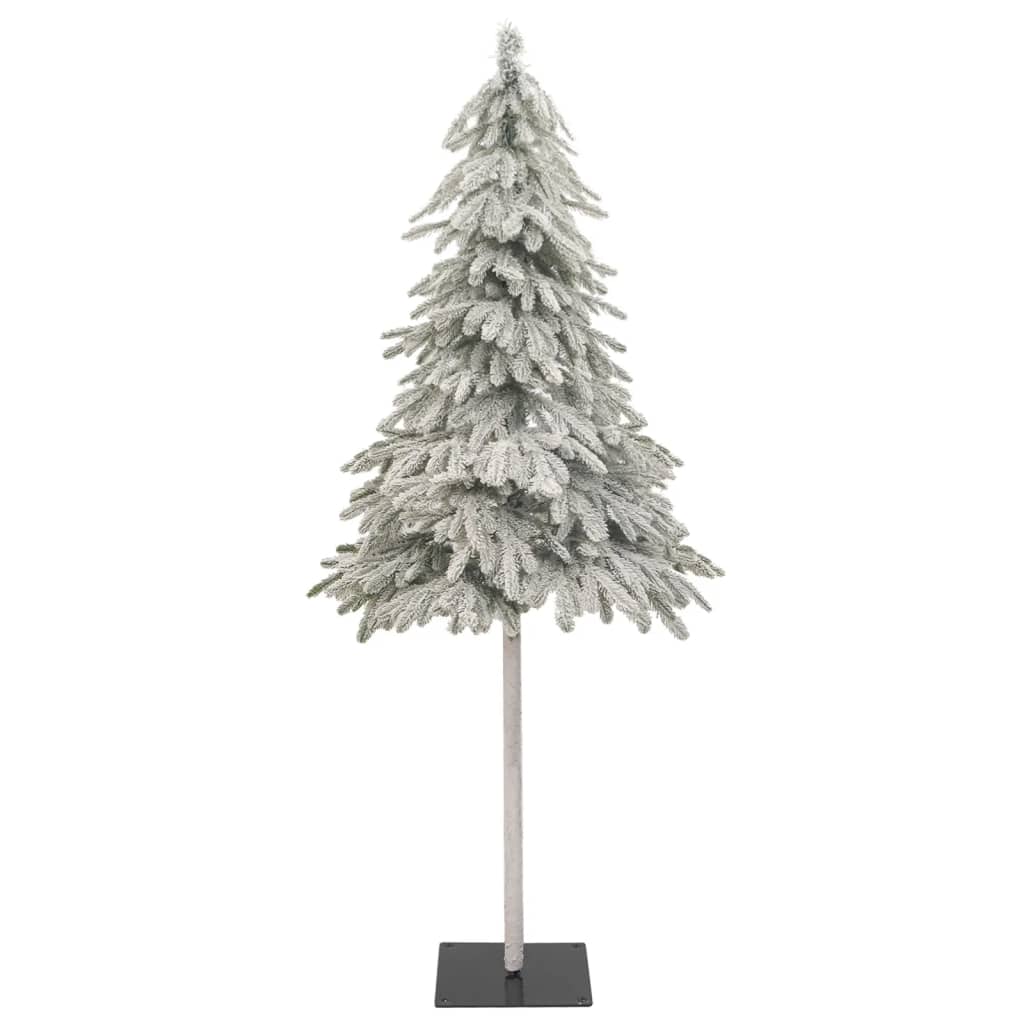 Artificial Christmas Tree White Polyethylene, Metal 71 in tall