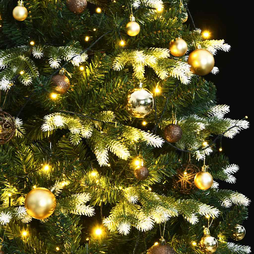 Artificial Hinged Christmas Tree 300 LEDs & Ball Set 70.9"
