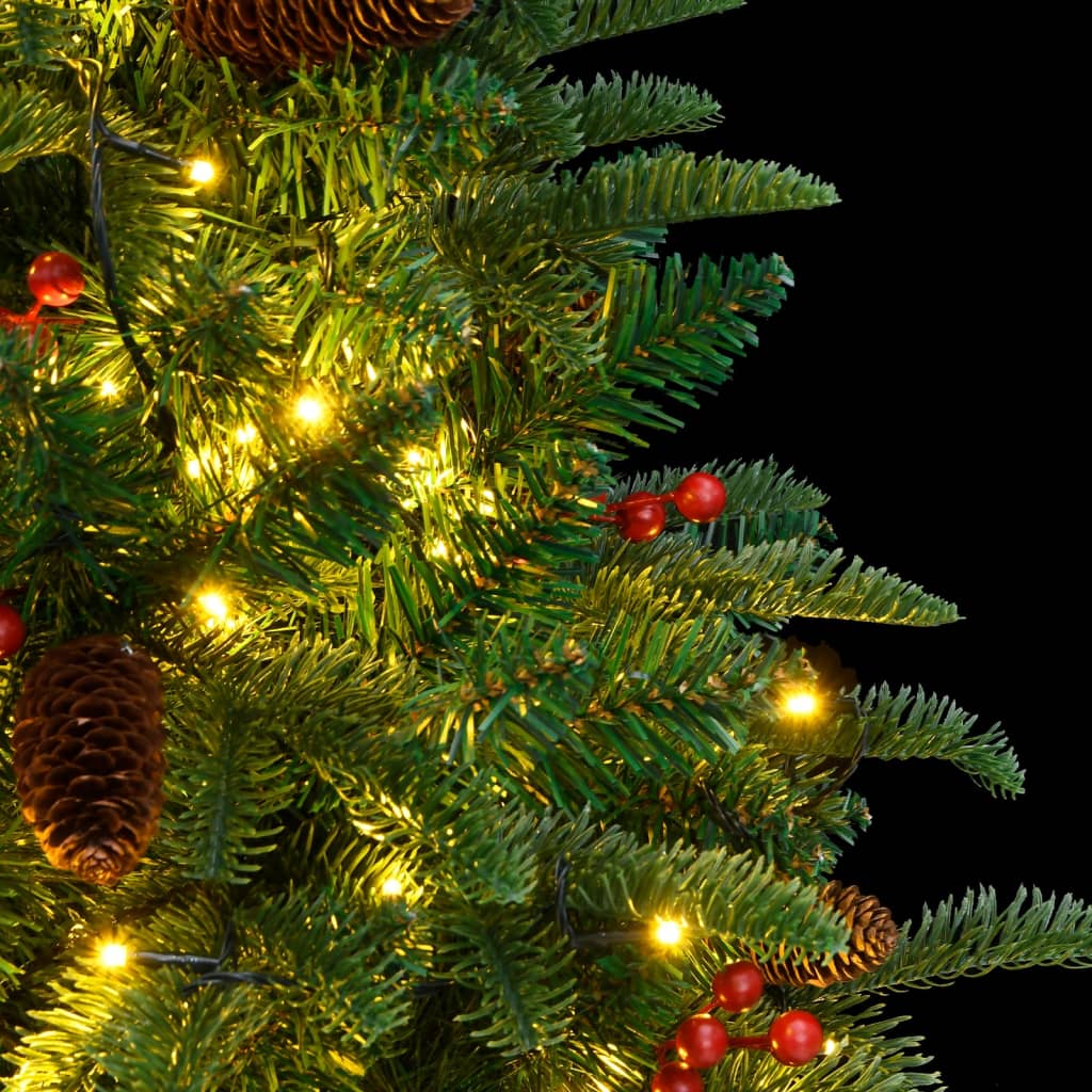 Artificial Hinged Christmas Tree Green PVC, PE, Iron 4 ft