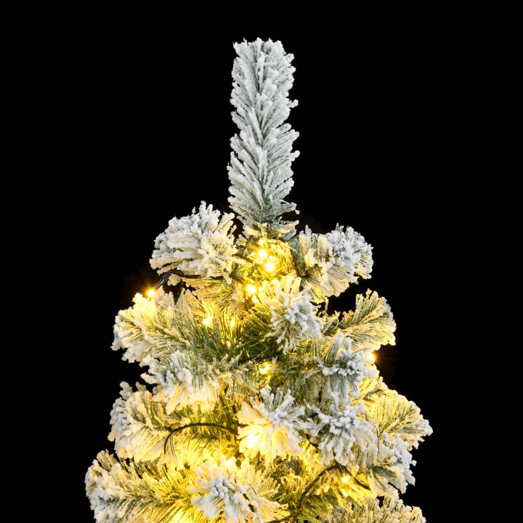 Artificial Hinged Christmas Tree Green and white PVC, Iron Medium