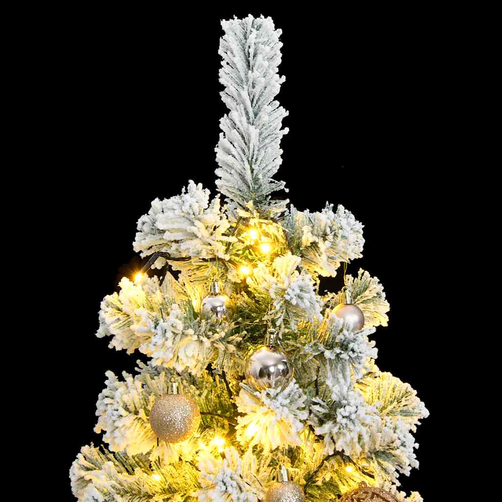 Artificial Hinged Christmas Tree 150 LEDs & Ball Set 47.2"