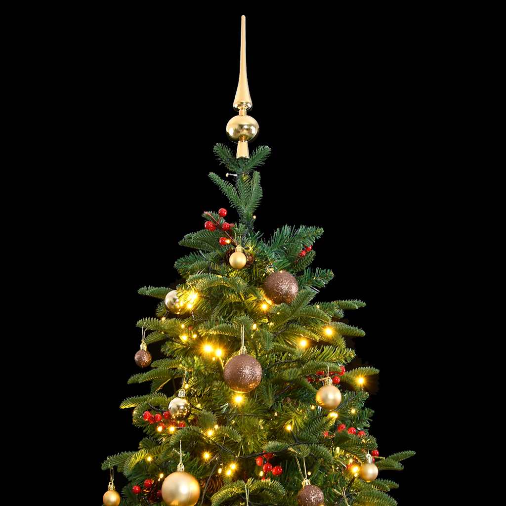 Artificial Hinged Christmas Tree 300 LEDs & Ball Set 82.7"