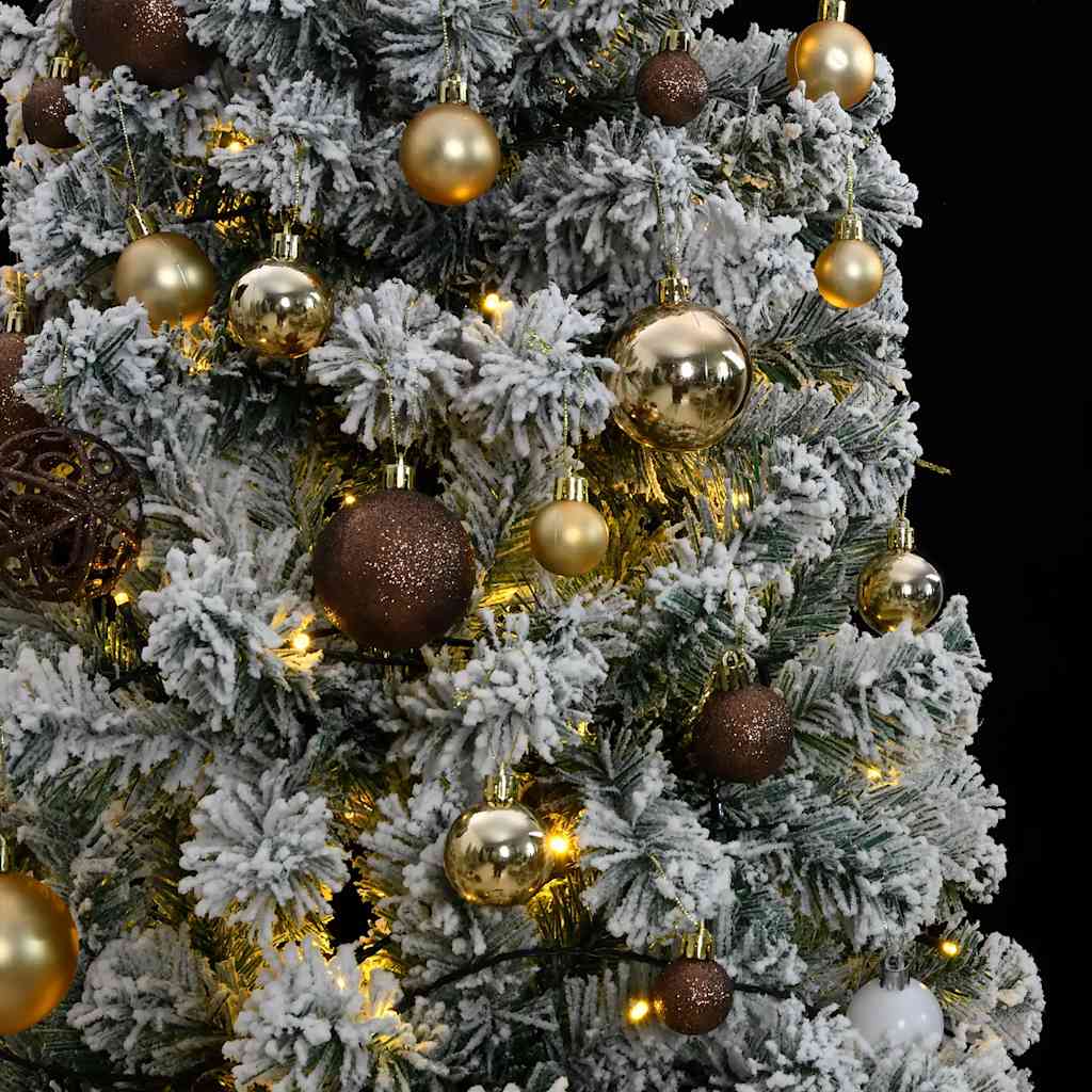 Artificial Hinged Christmas Tree 300 LEDs & Ball Set 70.9"