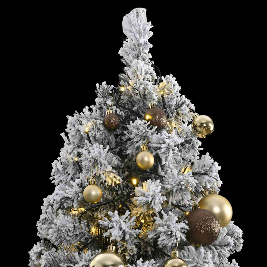 Artificial Hinged Christmas Tree 300 LEDs & Ball Set 70.9"