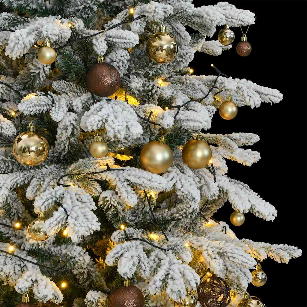 Artificial Hinged Christmas Tree 300 LEDs & Ball Set 82.7"
