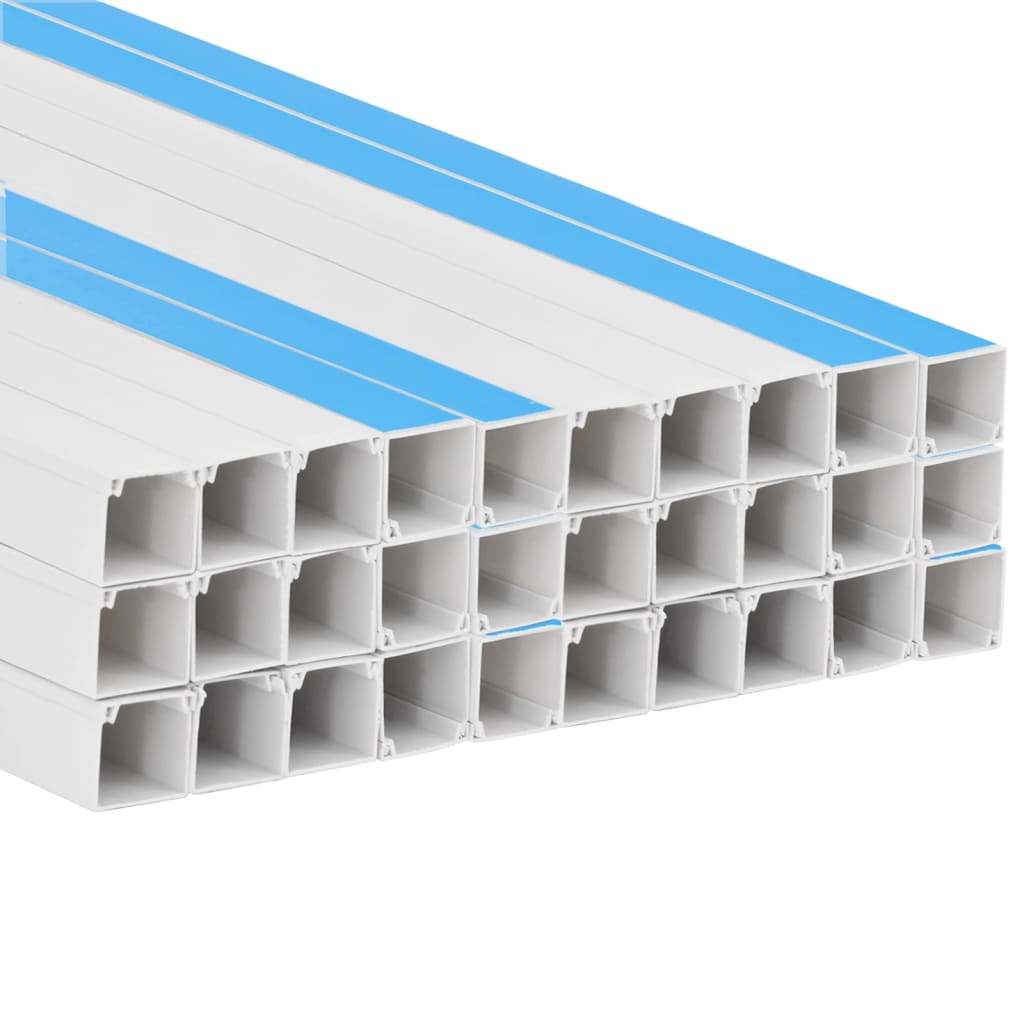 Cable Trunking Self-Adhesive 0.98"x0.98" 98.4' PVC