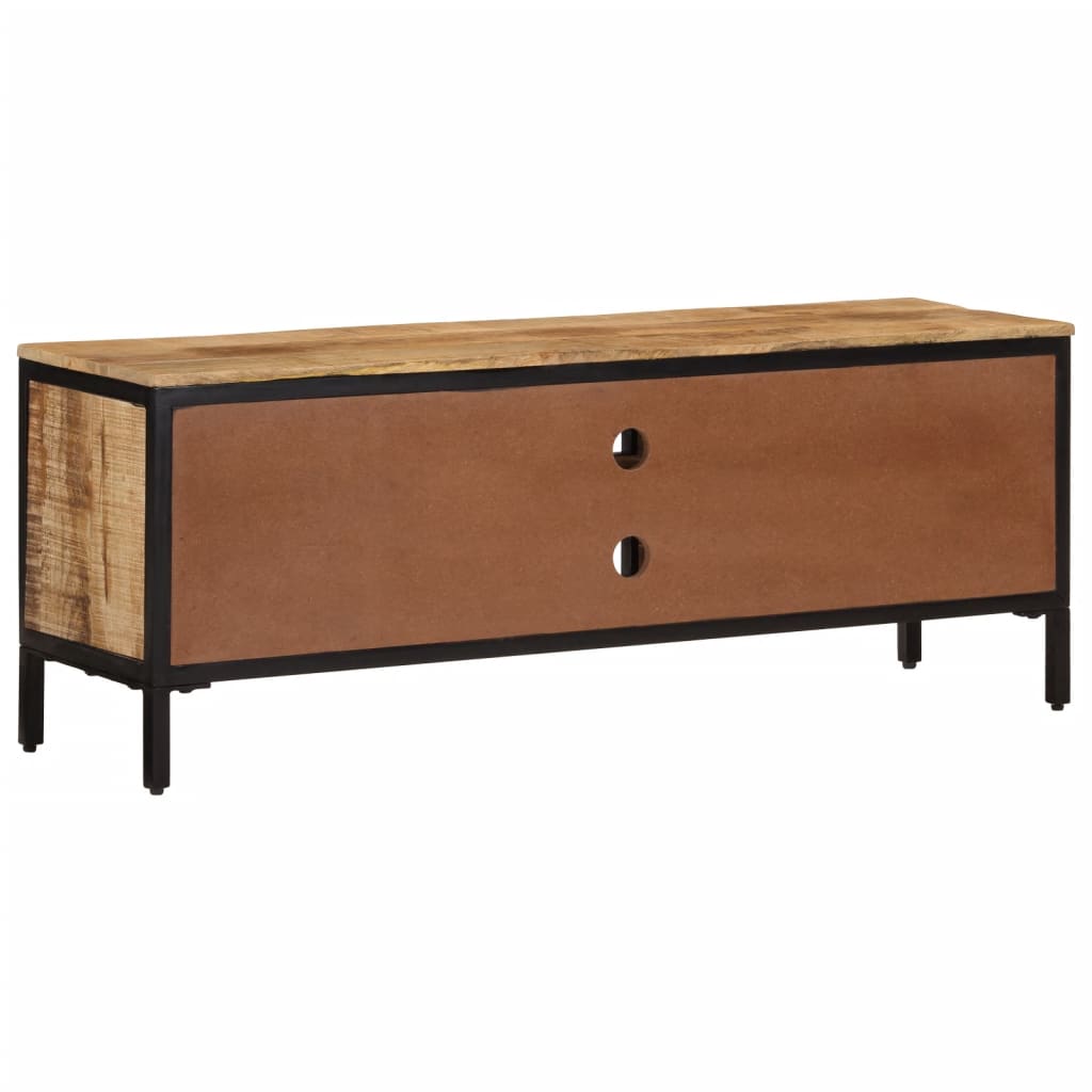 TV Cabinet Rough Mango Wood Solid Rough Mango Wood