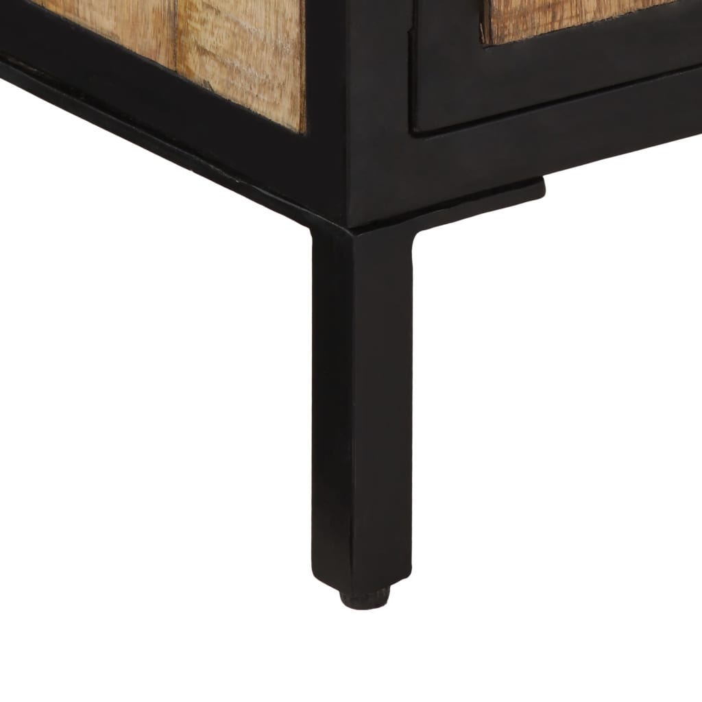 TV Cabinet Rough Mango Wood Solid Rough Mango Wood