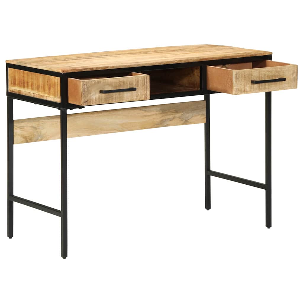 Writing Desk Brown 39.4" x 19.7" x 29.5" solid mango wood