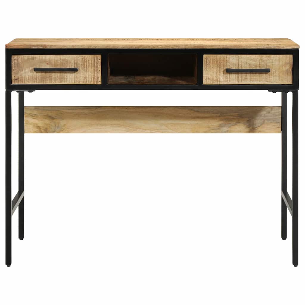 Writing Desk Brown 39.4" x 19.7" x 29.5" solid mango wood