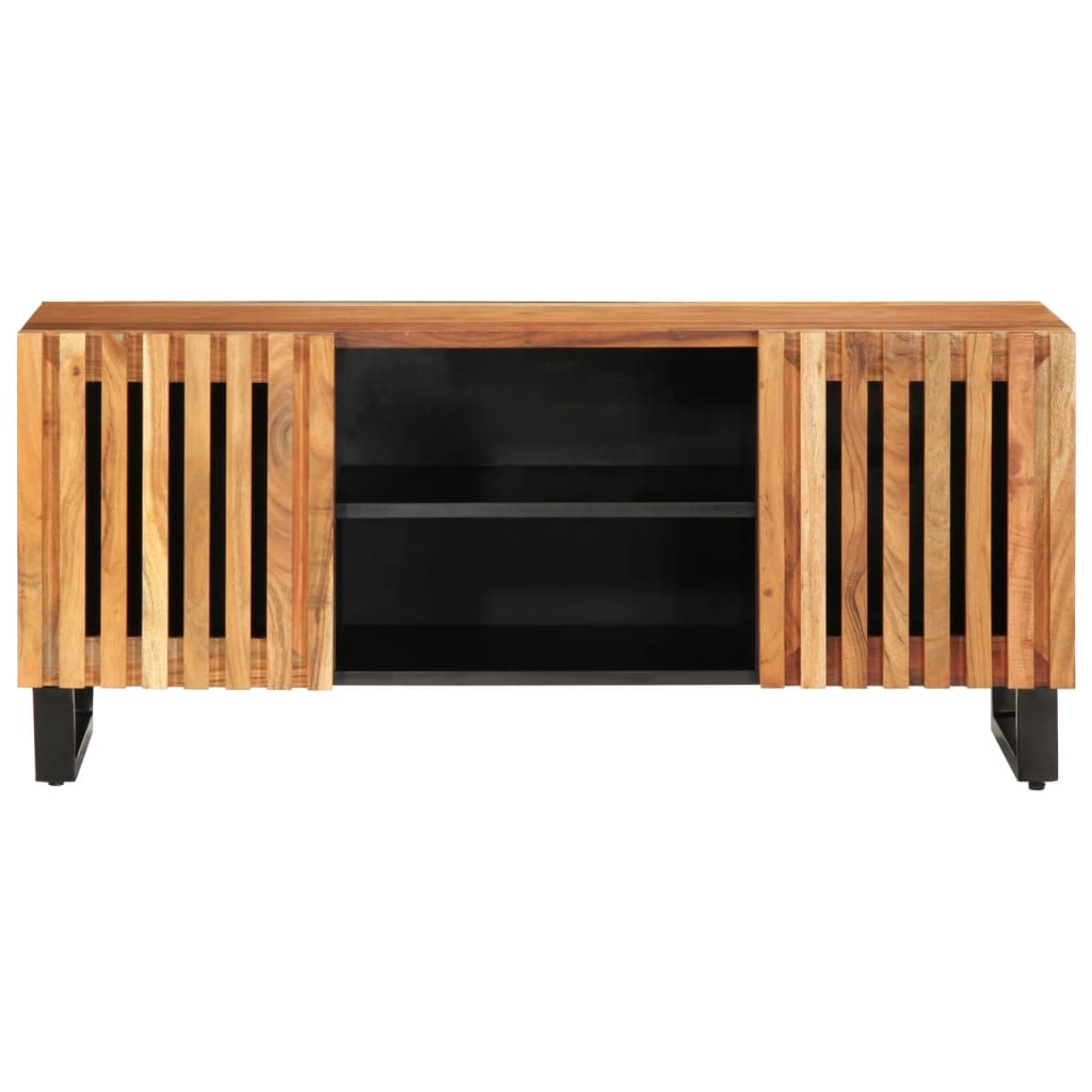 TV Cabinet Brown Solid Acacia Wood Medium TV Cabinet