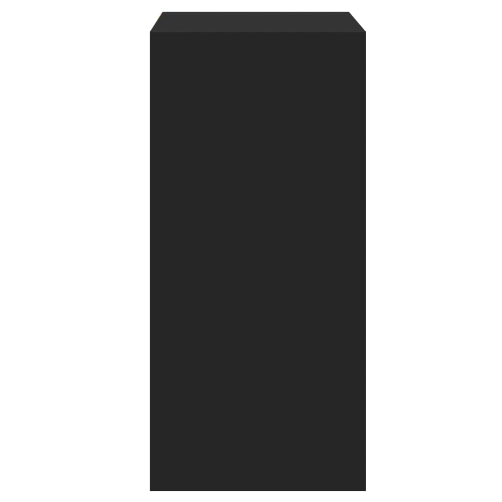 Wardrobe Black Engineered wood Compact Wardrobe Rectangular