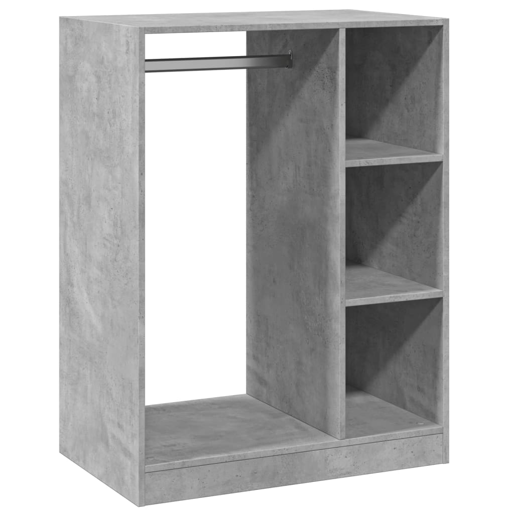 Wardrobe Concrete Grey Engineered wood Compact Wardrobe