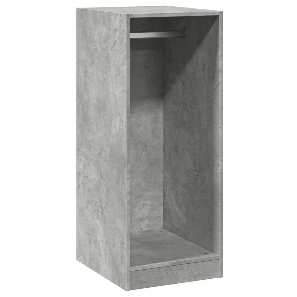 Wardrobe Concrete grey Engineered wood Compact Wardrobe