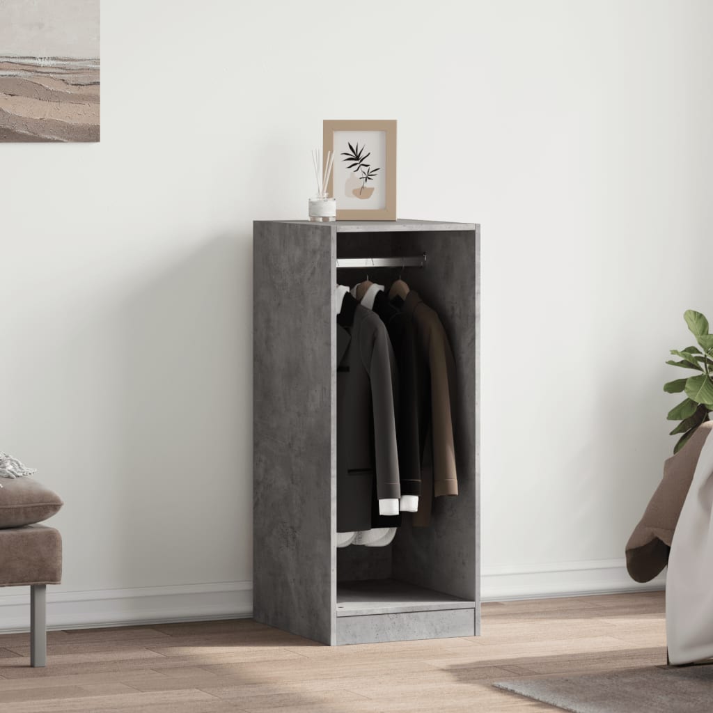 Wardrobe Concrete grey Engineered wood Compact Wardrobe
