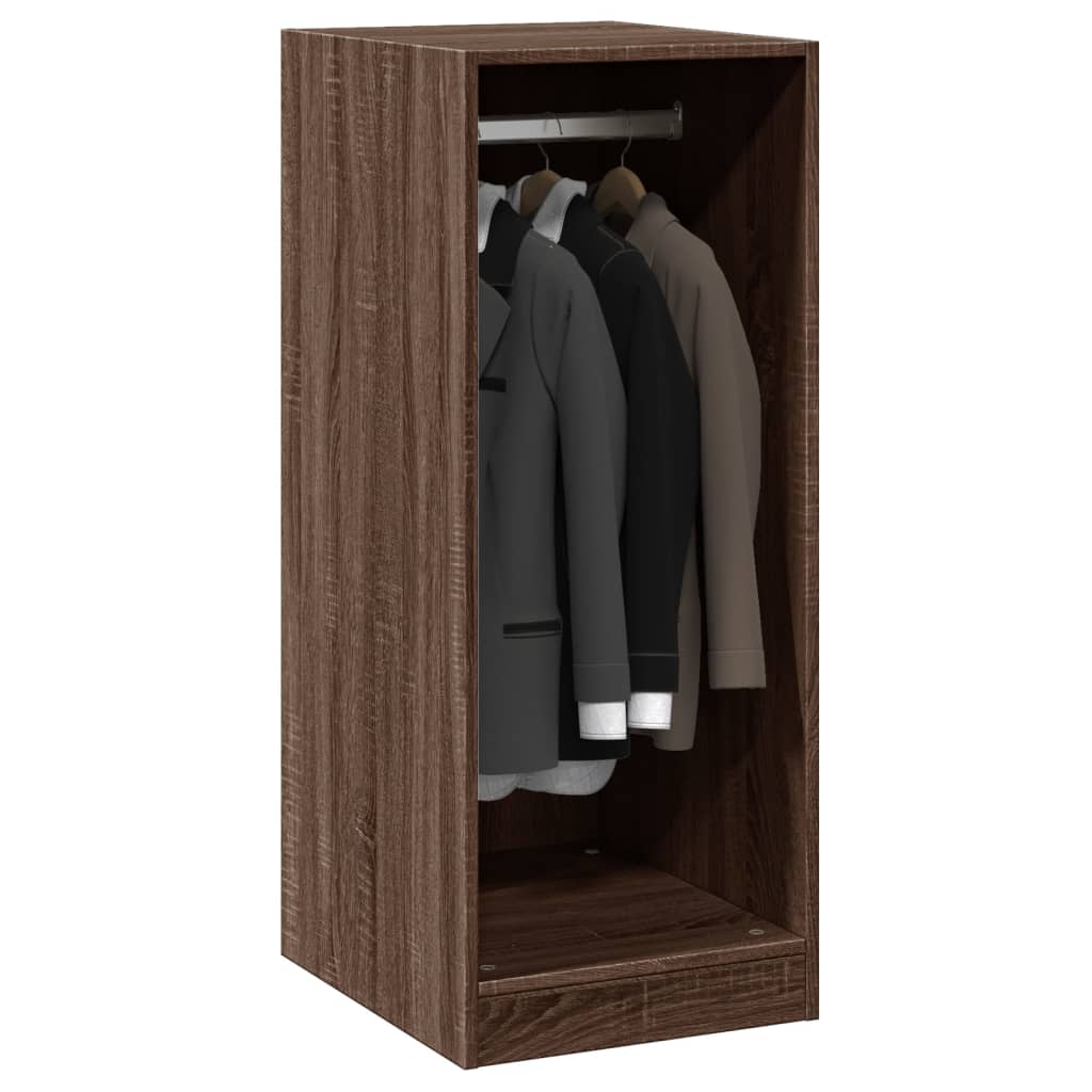 Wardrobe Grey Sonoma Engineered wood Compact Wardrobe