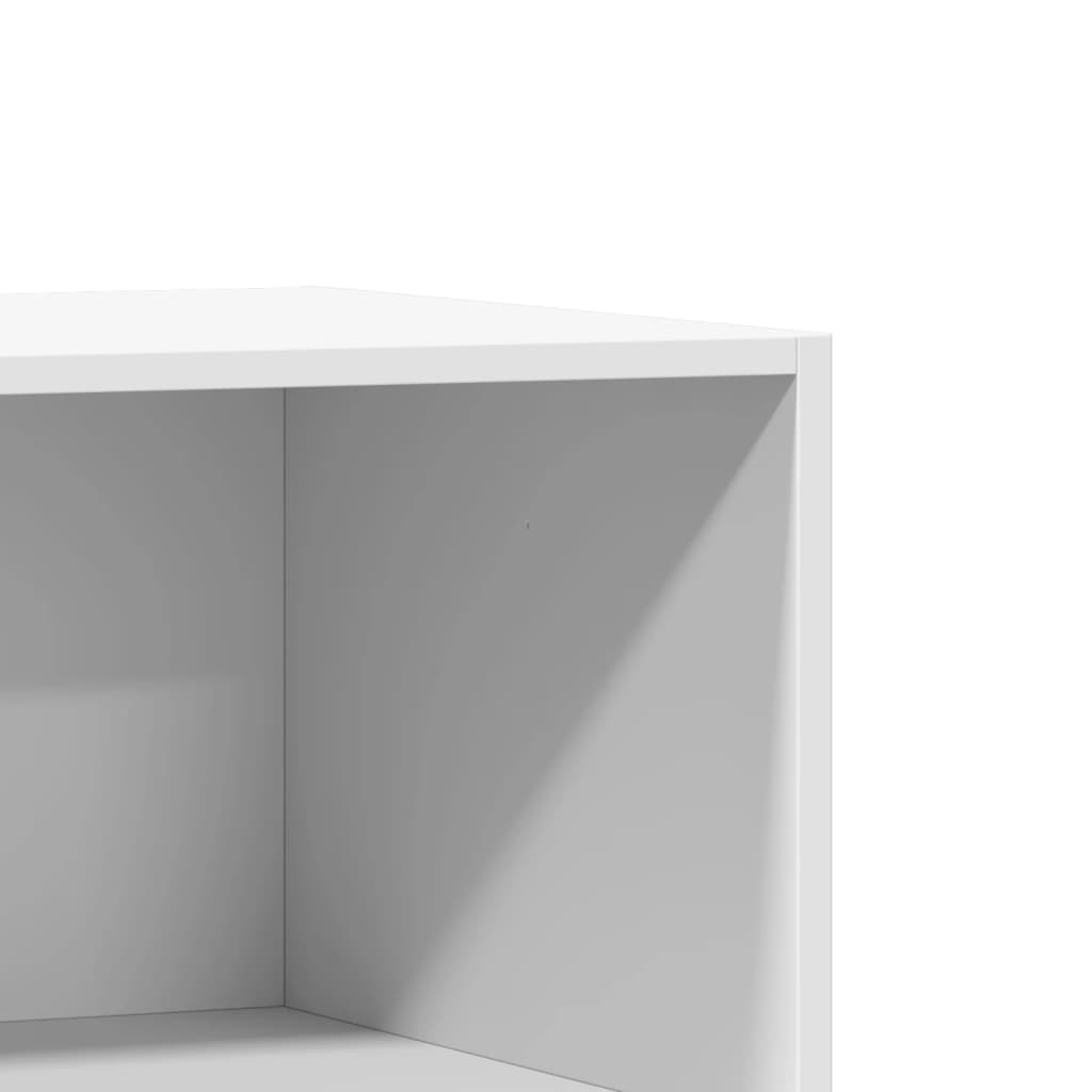 Wardrobe White Engineered wood Wardrobe Rectangular Minimalist