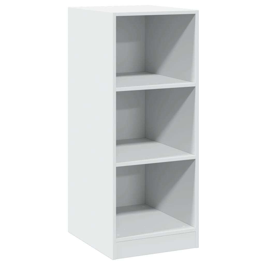 Wardrobe White Engineered Wood Compact Wardrobe Rectangular