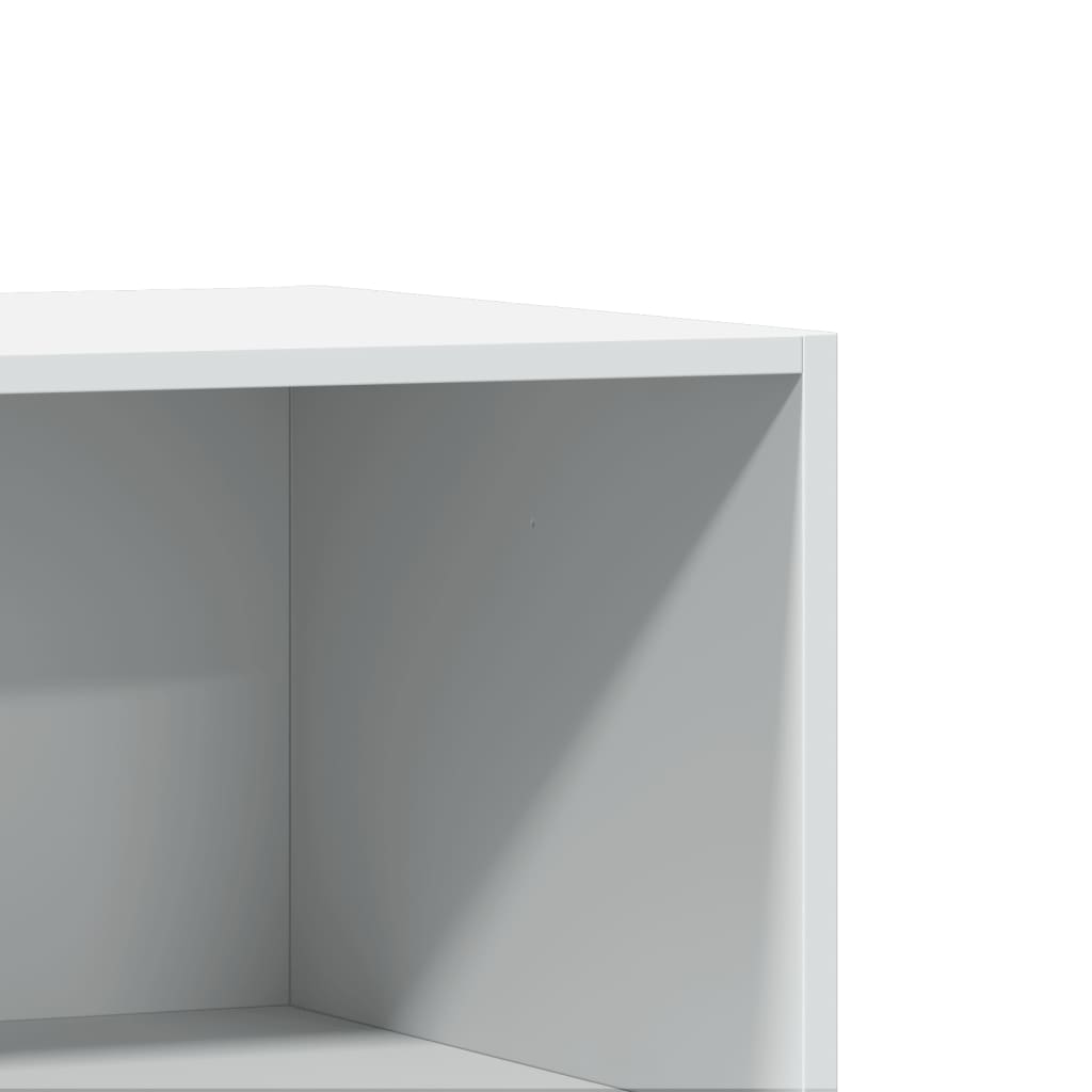 Wardrobe White Engineered Wood Compact Wardrobe Rectangular