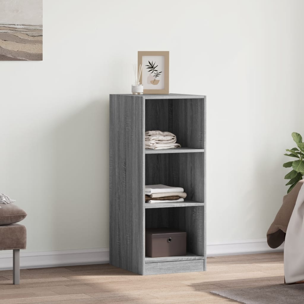 Wardrobe Grey Sonoma Engineered wood Compact Wardrobe