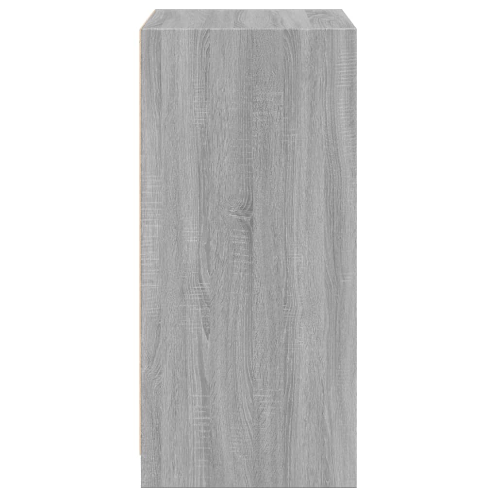 Wardrobe Grey Sonoma Engineered wood Compact Wardrobe