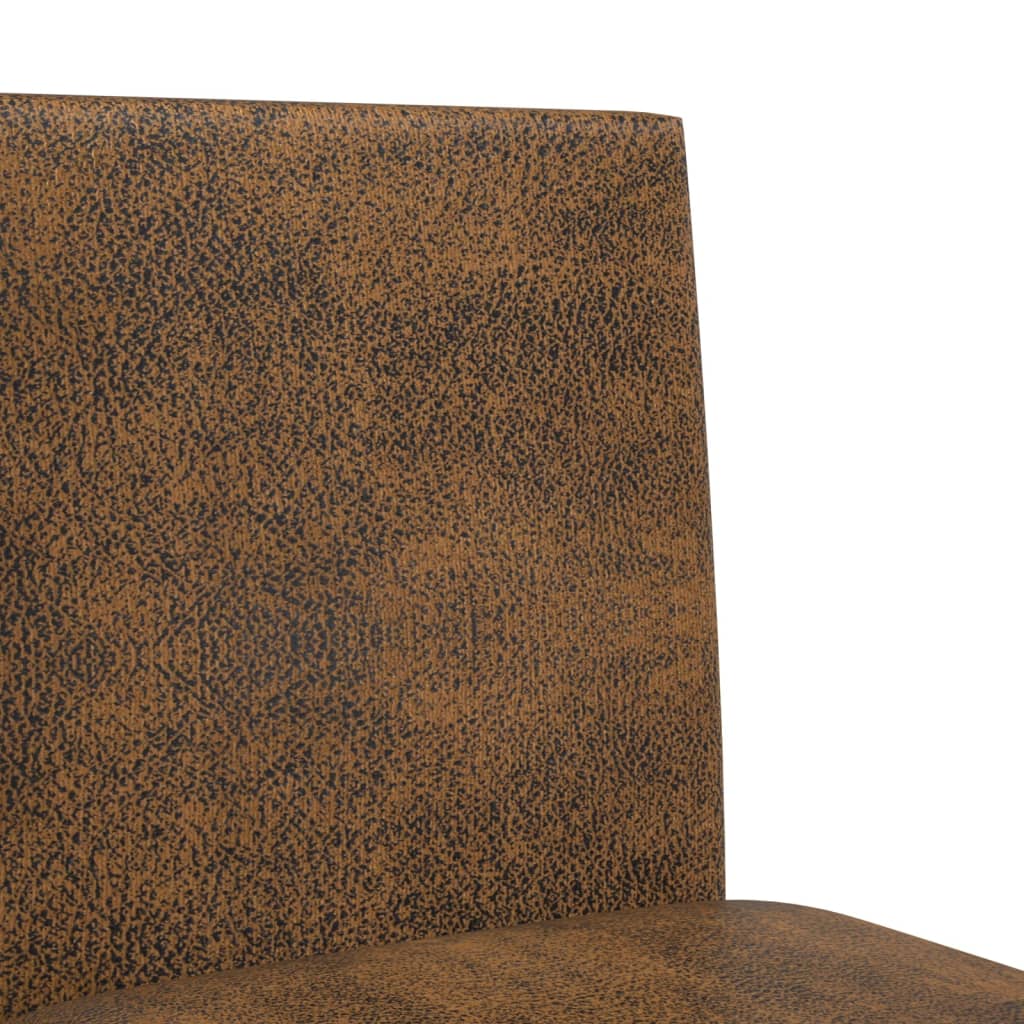 Bar Chair Brown and Black Solid rubber wood, fabric (100% polyester)