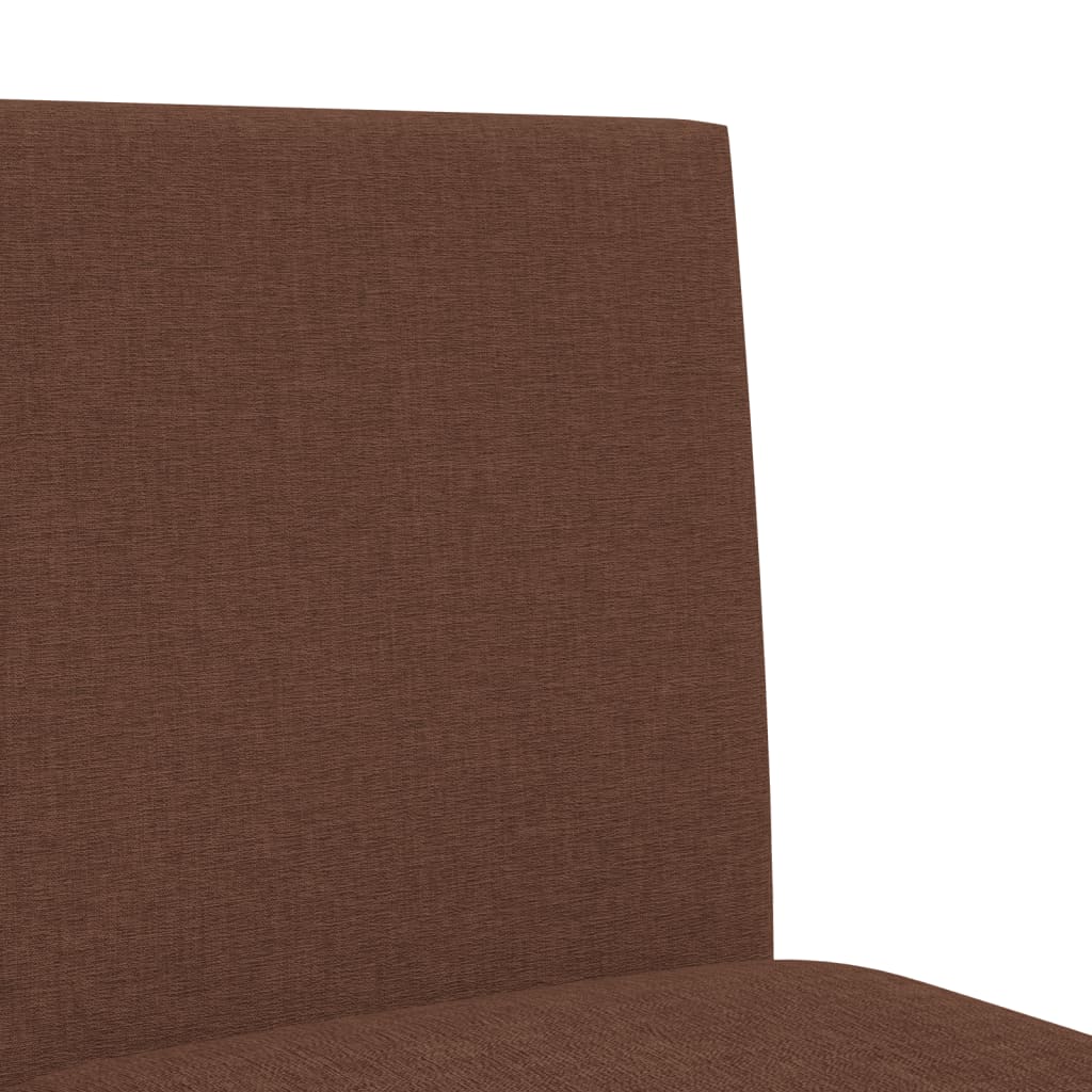 Bar Chair Brown Solid rubber wood, fabric (100% polyester), foam