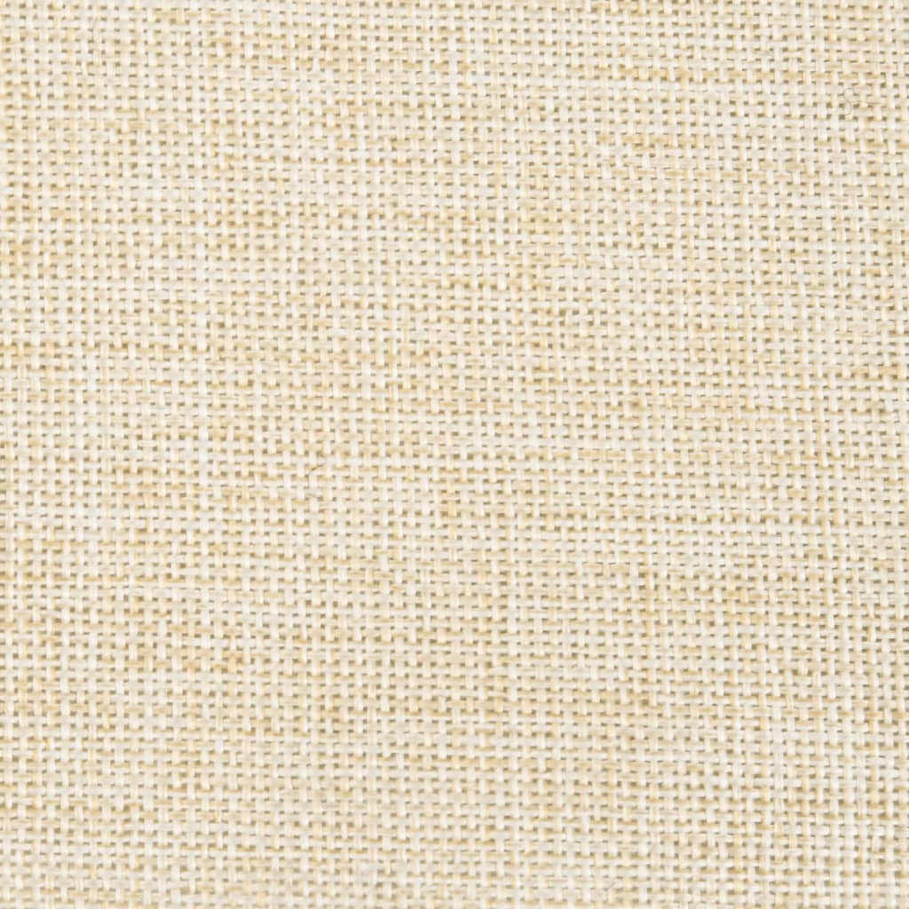 Bar Chair Cream and black Solid rubber wood, fabric (100% polyester)