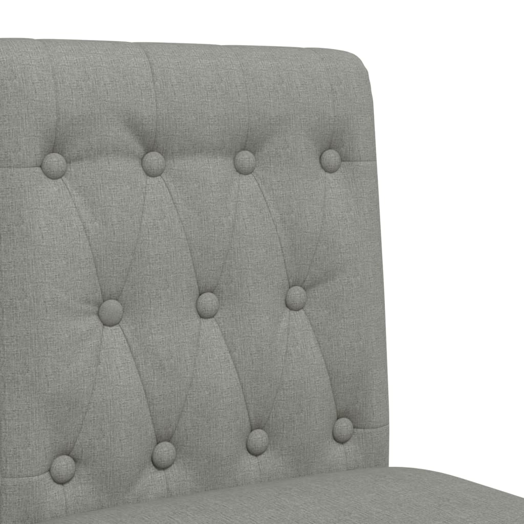 Bar Chair Light grey Solid rubber wood, fabric (100% polyester), foam