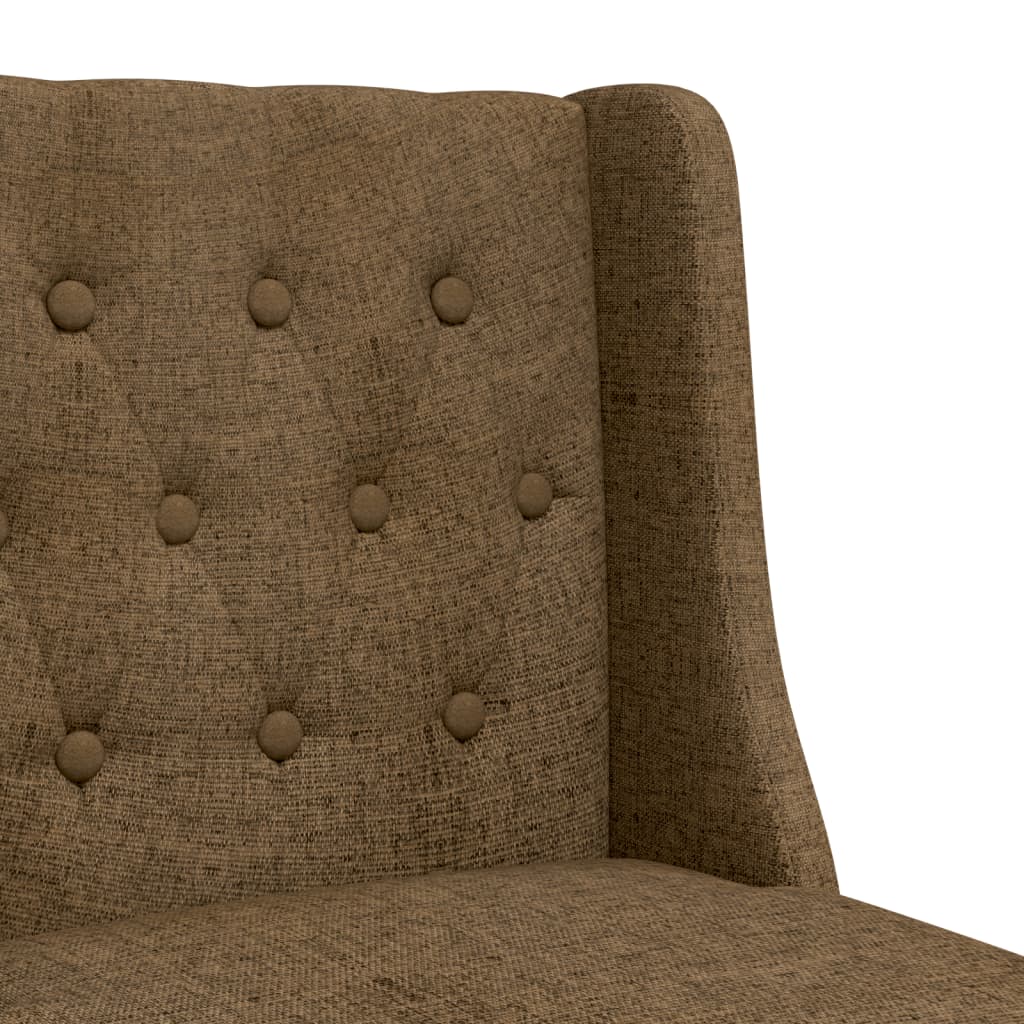 Bar Chair Taupe Solid rubber wood, fabric (100% polyester) Standard