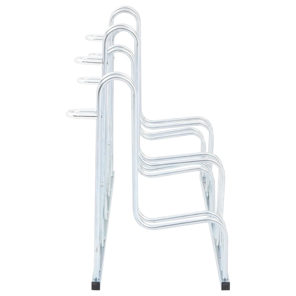 Bicycle Stand for 5 Bikes Floor Freestanding Galvanized Steel