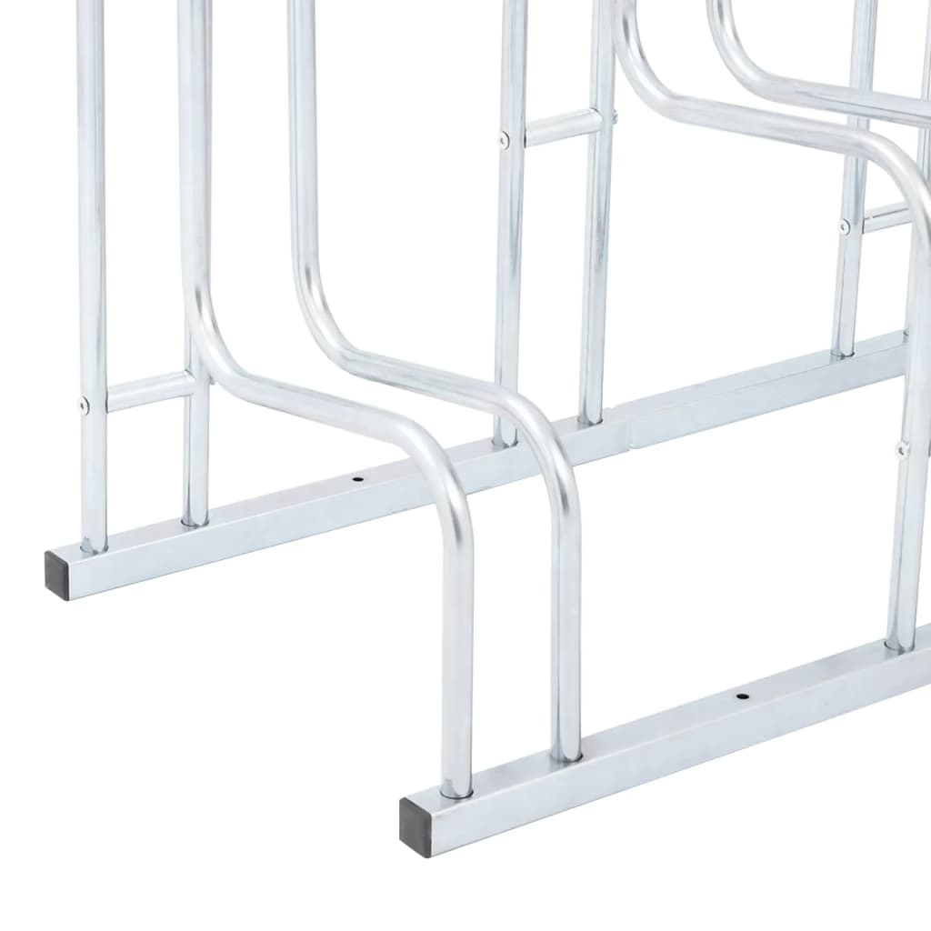 Bicycle Stand for 5 Bikes Floor Freestanding Galvanized Steel